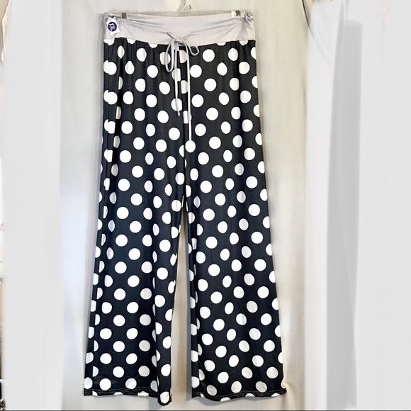 NWT Women’s Polka Dot Pajama Lounge Pants XXL - Picture 1 of 8